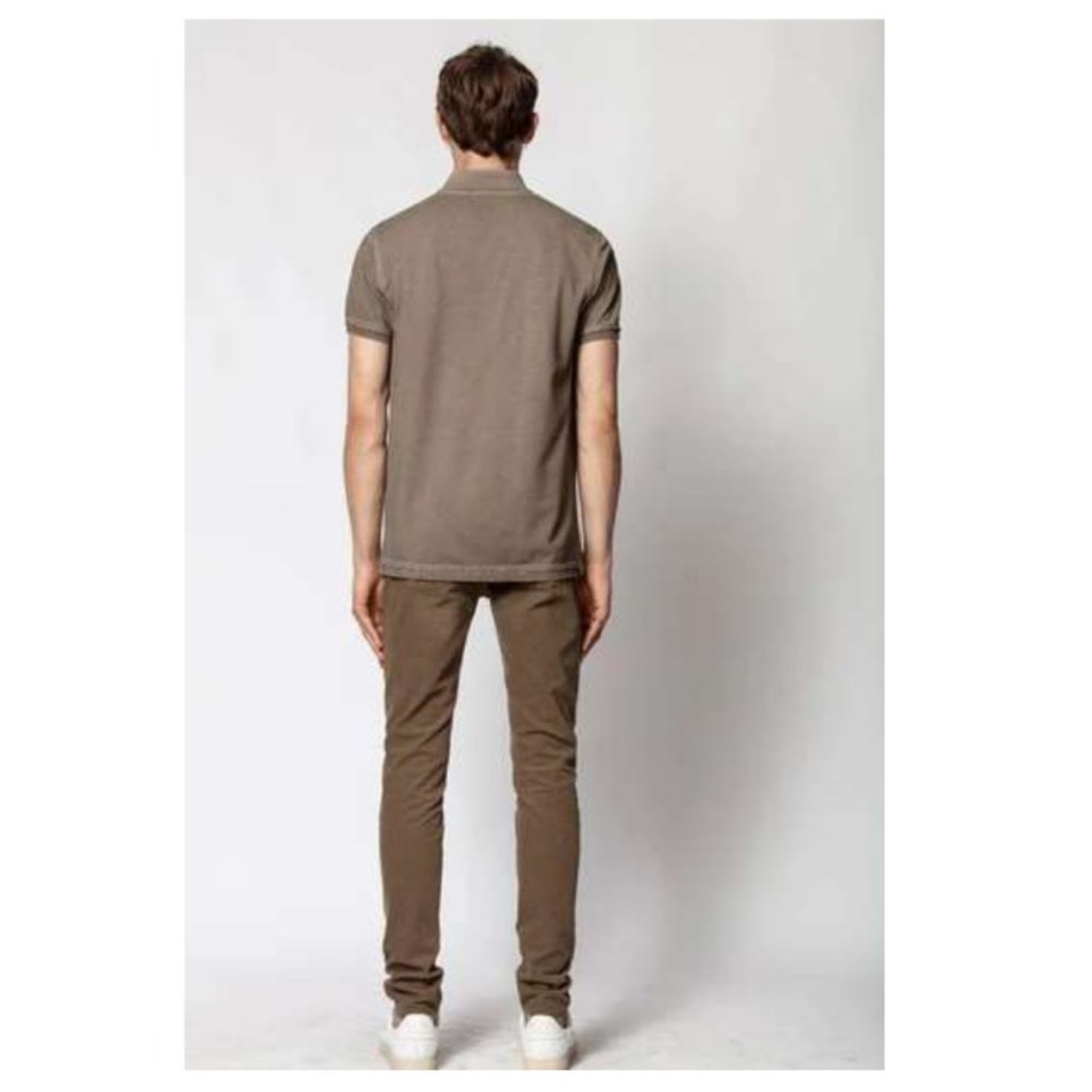 Zadig & Voltaire Men's Polo Trot T-shirt Taupe L - Picture 2 of 4